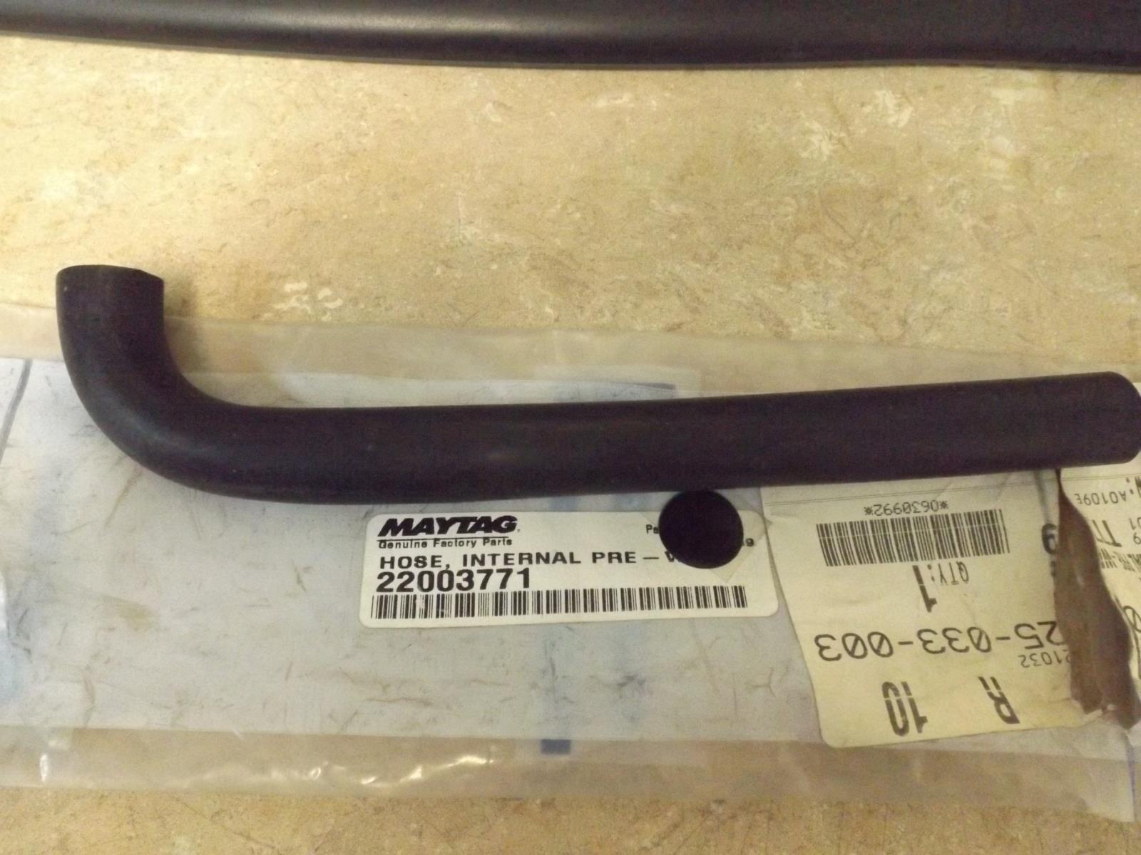 WHIRLPOOL WASHER 22003771 HOSE INTERNAL PRE WASH (NEW) WHIRLPOOL WASHER 22003771 HOSE INTERNAL PRE WASH (NEW)